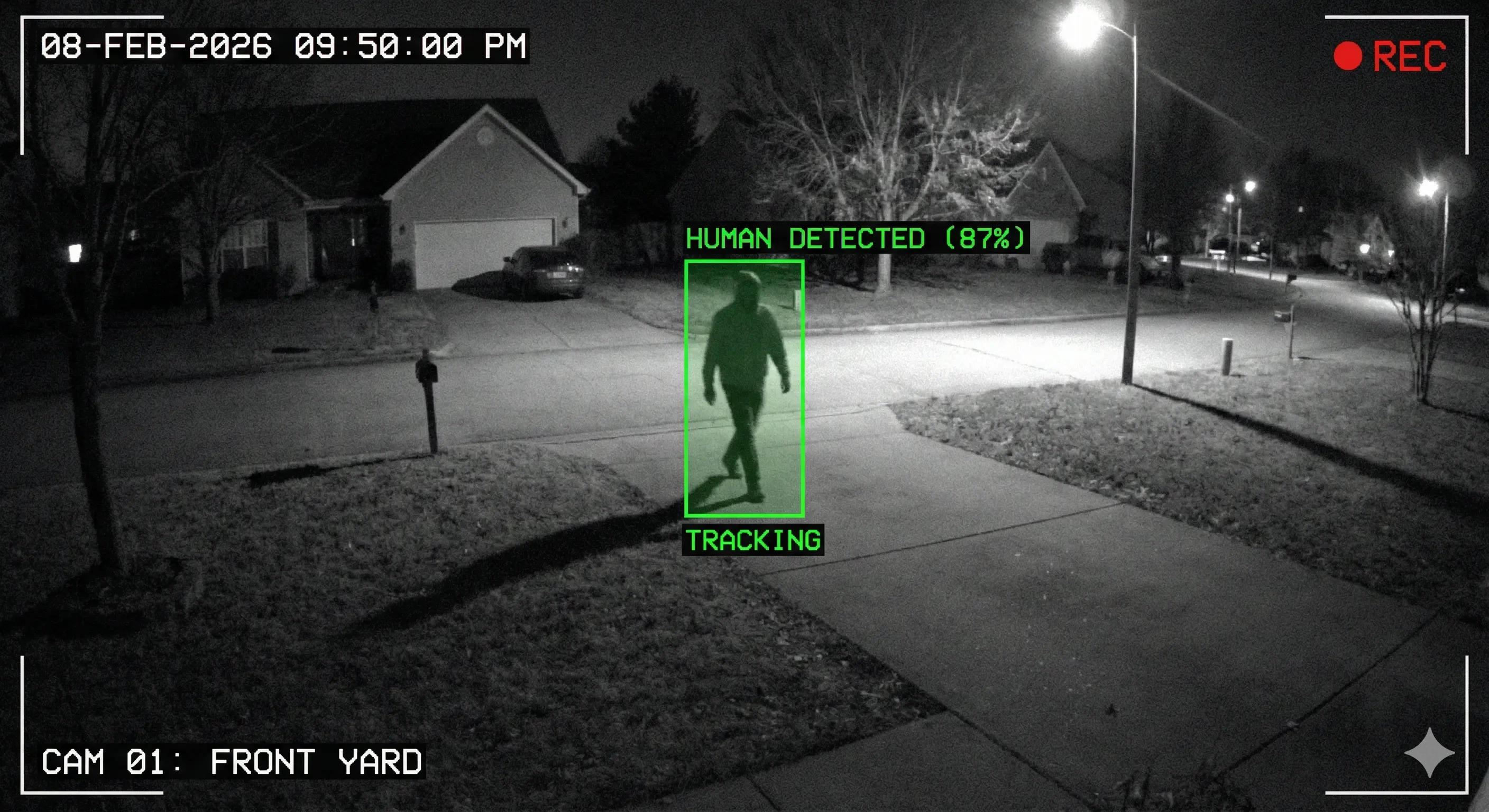 Security footage on phone